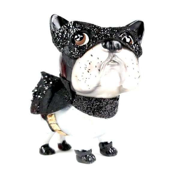 Frenchie Batman Blown Glass Ornament ❅ Holiday - Picture 1 of 4